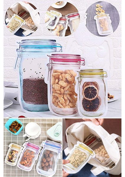 Pratik ve Şık Saklama Poşeti Setleri, Kilitli ve Çıtçıtlı, Buzluk ve Dolap Için Uygun fiyatları