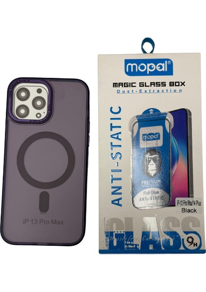 iPhone 13 Pro Max Derin Mor Transparant Kılıf Kırılmaz Cam Hediye fırsatları