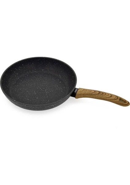 Leydi Marble Natura Seramik Tava 26 No Siyah, Şık ve Dayanıklı Mutfak Gereci