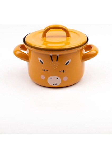 Mini Emaye Bebek Tenceresi 12CM 850ML, Sarı fiyatları