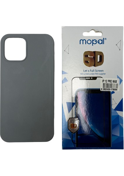 iPhone 12 Pro Max Gri Silikon Kılıf Kırılmaz Cam Hediye modelleri