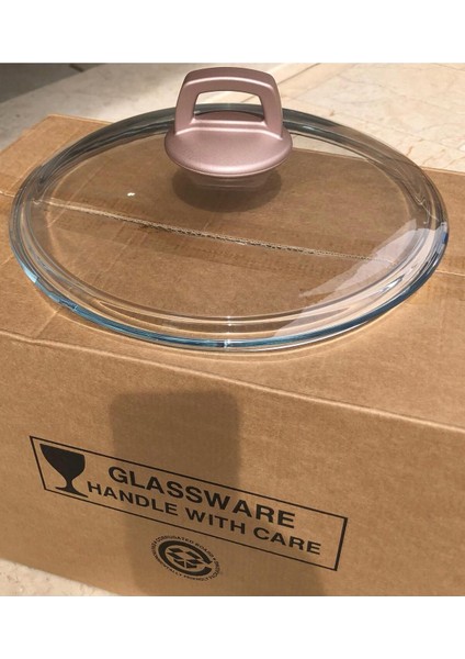 Çok Renkli Rose Gold Kulp ve 26 cm Cam Kapağı Seti indirimleri