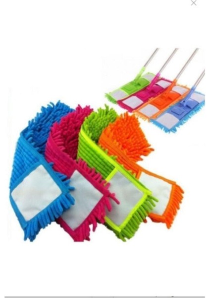 40cm Makara Mop Bezi ve Metal Sap ile Temizlik Kolaylığı