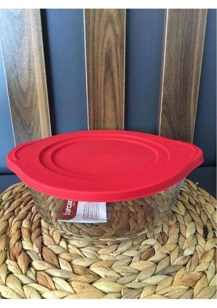 Kırmızı Kapaklı Yuvarlak Tencere 2100CC, Dayanıklı ve Şık Mutfak Gereci fiyatları