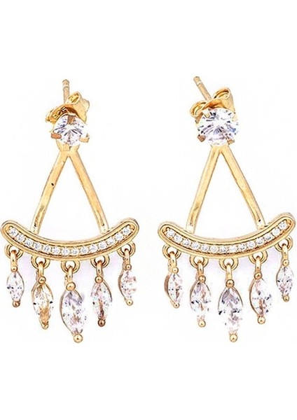 Sallantılı Gümüş Küpe SB811, 925 Ayar Gümüş