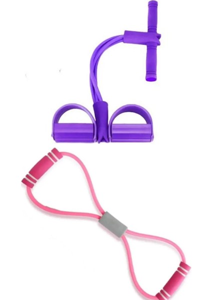 Body Trimmer Tüm Vücut Şekillendirme Fitness + Kelebek Direnç Lastiği Güç Lastiği Egzersiz