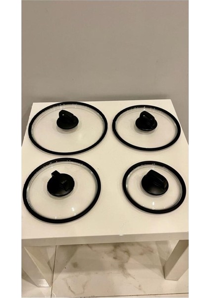Siyah S Silikon 18 cm Cam Kapak ve Tepe, Dayanıklı ve Şık Mutfak Gereci modelleri