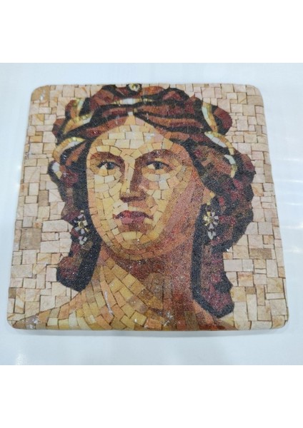 Doğal Taş Dekoratif Banyo Gider Kapağı, 10x10 cm, Şık ve Özgün Tasarım