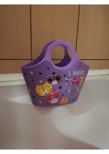 Renkli Çocuklar Için Desenli, Hafif ve Pratik 5 Lt Banyo ve Plaj Çantası