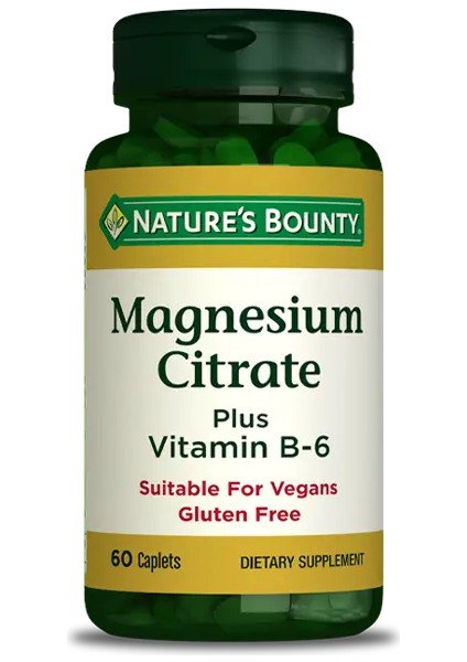 Magnesium Citrate Plus Vit. B-6 60 Kapsül fiyatları