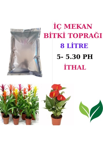 Iç Mekan Bitki Toprağı 8 Litre -Ithal
