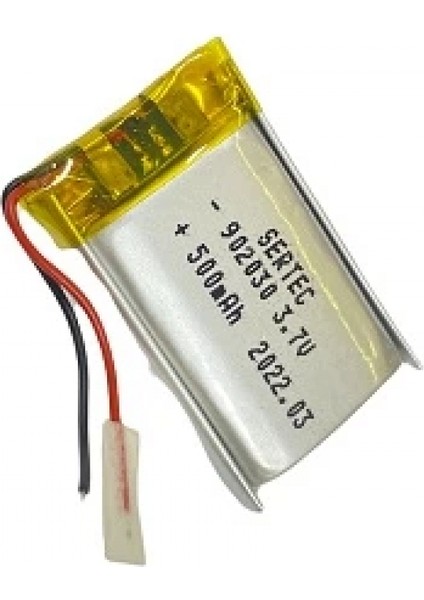 902030 3.7V 500 Mah Li-Polymer Pil DEVRELI/1.5A