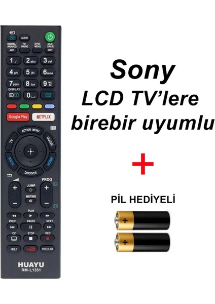 Sony LCD Tv’lere Birebir Uyumlu Kumanda