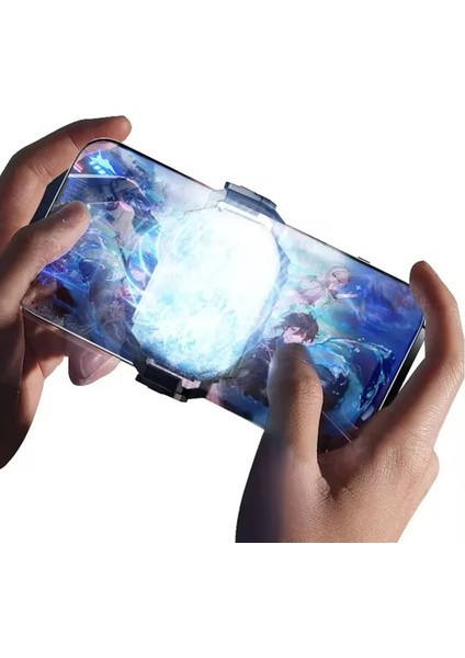 Gaming Telefon Sessiz Hava Soğutma Fan Derece Gösterge 2 Kademe Radyatör Sessiz Fan Telefon Soğutucu