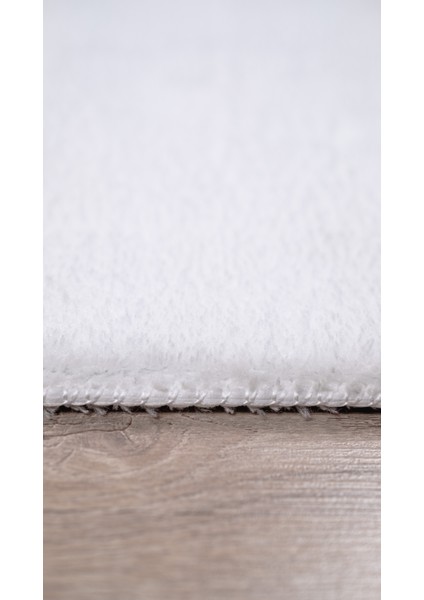 Beyaz Peluş Yumuşak Tüylü Puffy Kaymaz Taban Yıkanabilir Halı indirimleri