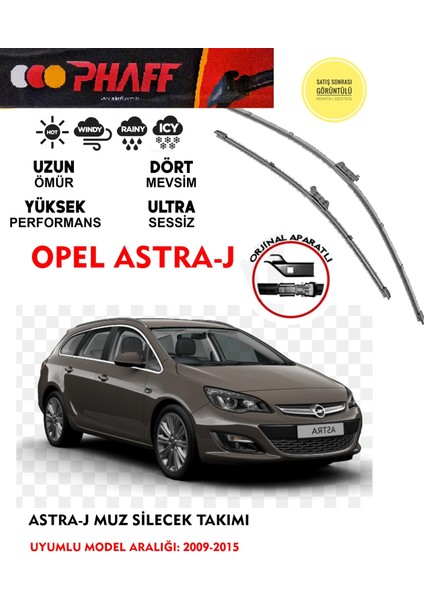 Opel Astra J Ön Muz Silecek Takımı 2009-2015 Arası Araca Özel Aparat