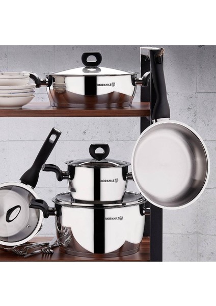 Çelik Omlet Tava, 20 Cm, Dayanıklı ve Şık Tasarım, Mutfağınıza Pratiklik Katar