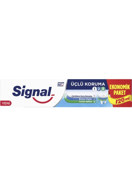 Diş Macunu Üçlü Koruma 120 ml