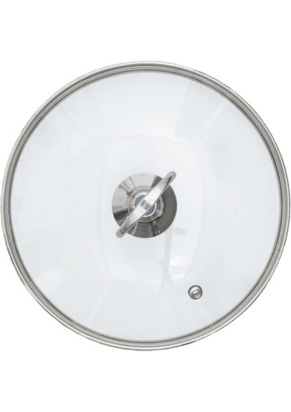 Turuncu 18 cm Cam Kapaklı Tencere, Dayanıklı ve Şık Mutfak Gereci