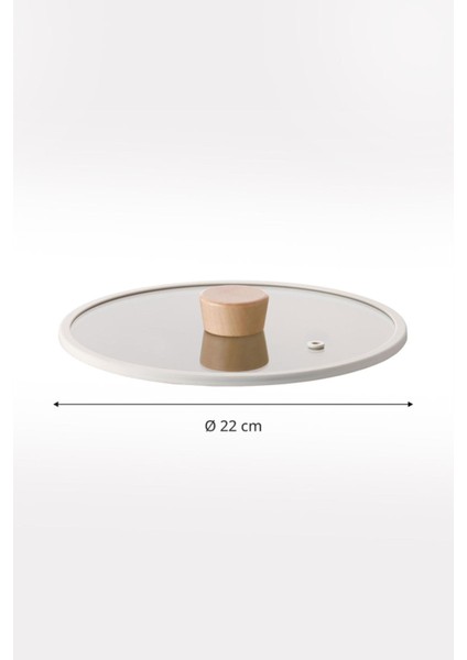 Bej 22CM Düz Silikon Çerçeveli Cam Kapak, Şık ve Kullanışlı Mutfak Aksesuarı modelleri