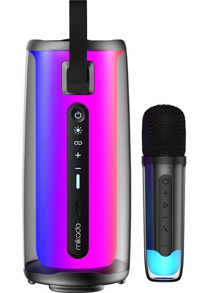 MD-17BT Capella Siyah 10W 1 Rgb Mikrofonlu Transparan/bt/tf Kart/aux/usb Tws 1800 Mah Bataryalı Speaker fiyatları