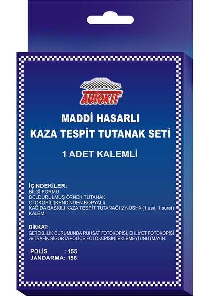 Kaza Tespit Tutanağı FA1-999S fiyatları