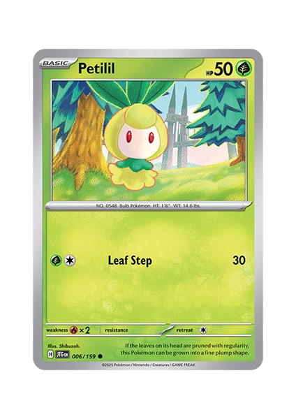 Petilil #6 Pokemon Journey Together Orijinal Pokemon Kartı