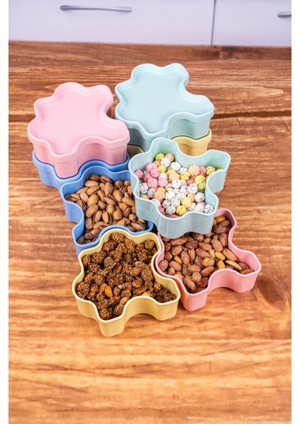 4'lü Renkli Kapaklı 11 cm Saklama Kabı Seti, Çerez ve Kahvaltılıklar Için Mükemmel indirimleri