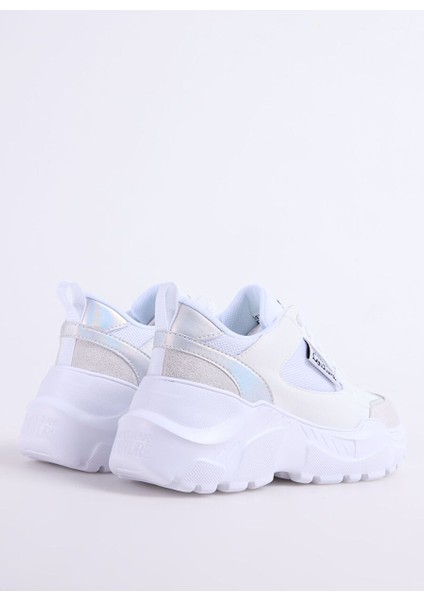 Beyaz Kadın Deri Sneaker 78VA3SC2 fırsatları