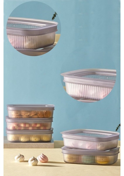 Mavi 2'li Kapaklı Saklama Kabı, 600 Ml, Çerez, Meyve, Peynir, Zeytin Için Ideal modelleri