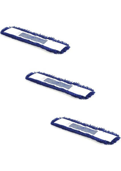 3'lü Mavi 60 cm Nemli Pamuklu Mop Seti, Temizlik ve Yer Kurulama İçin fiyatları