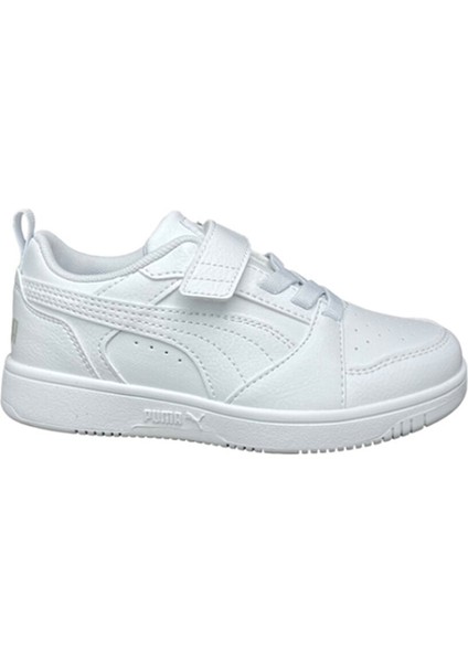 Beyaz Erkek Çocuk Yürüyüş Ayakkabısı 39741903-PUMA Rebound V6 Lo Ac+ Ps
