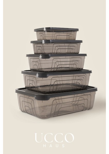 Gri 10 Parça Saklama Kabı Seti, Dondurucu ve Buzluk Için Uygun, Çok Amaçlı Kullanım modelleri