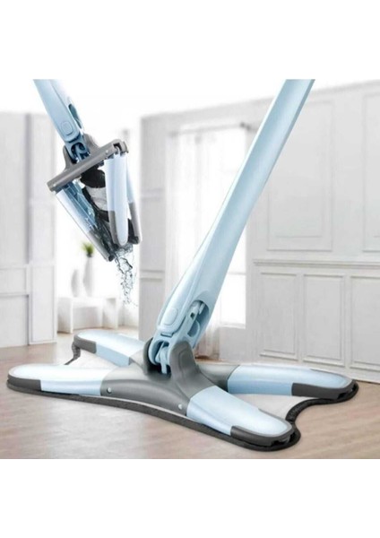 Renkli 360° Döner Kendinden Sıkmalı Mikrofiber Mop, Çok Amaçlı ve Kullanışlı