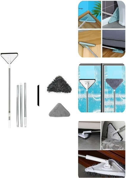 Teleskobik Üçgen Cam ve Tüm Yüzeyler İçin Çok Amaçlı Temizlik Aracı fiyatları