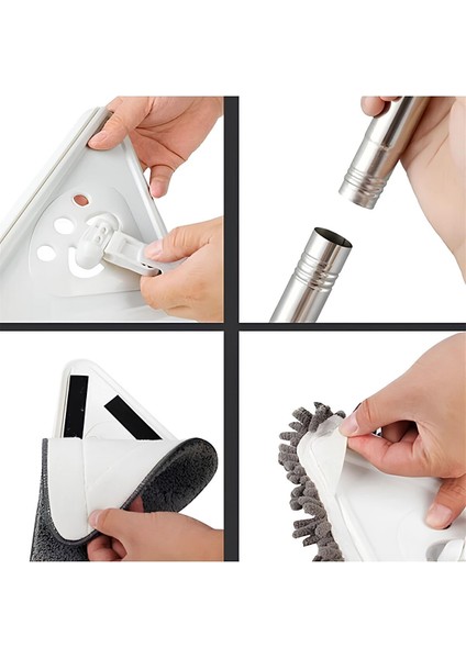 Teleskobik Üçgen Cam ve Tüm Yüzeyler İçin Çok Amaçlı Temizlik Aracı modelleri