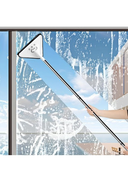 Teleskobik Üçgen Cam ve Tüm Yüzeyler İçin Çok Amaçlı Temizlik Aracı