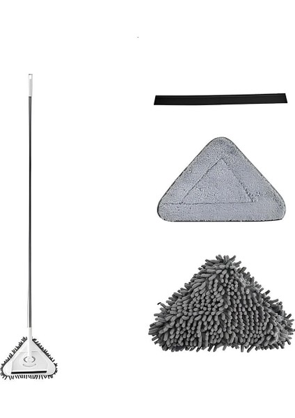 Teleskobik Üçgen Cam ve Tüm Yüzeyler İçin Çok Amaçlı Temizlik Aracı