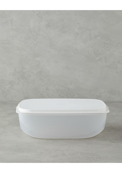 Beyaz ve Yeşil Plastik Saklama Kabı 30X21,5 Cm, Pratik ve Şık Kullanım