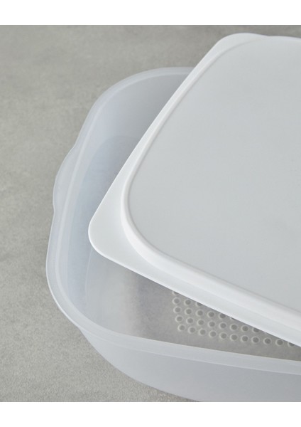 Beyaz ve Yeşil Plastik Saklama Kabı 30X21,5 Cm, Pratik ve Şık Kullanım modelleri