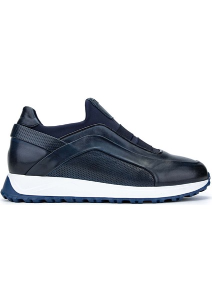 Siyah Erkek Deri Sneaker 383 6094 Erk Ayk Y24