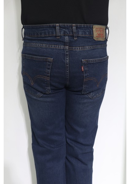 Fistan Store Erkek Lacivert Normal Bel Normal Kesim Boru Paça Jean Pantolon indirimleri