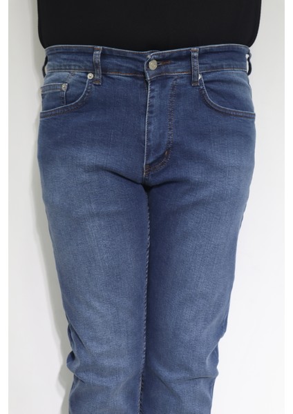Fistan Store Erkek Koyu Mavi Normal Bel Normal Kesim Boru Paça Jean Pantolon fiyatları