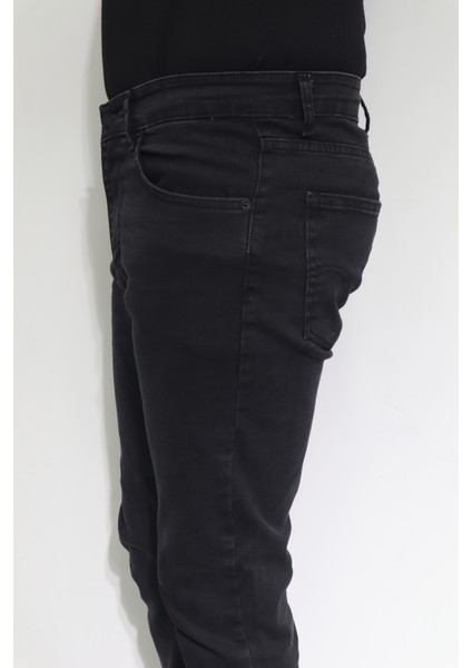 Fistan Store Erkek Füme Normal Bel Dar Kesim Boru Paça Jean Pantolon modelleri