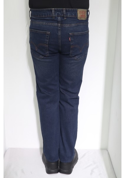 Fistan Store Erkek Lacivert Normal Bel Dar Kesim Boru Paça Jean Pantolon fırsatları