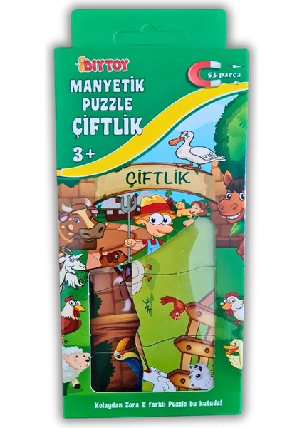 Manyetik Puzzle Çiftlik (53 Parça)