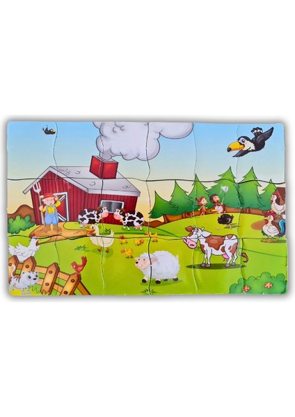 Manyetik Puzzle Çiftlik (53 Parça)