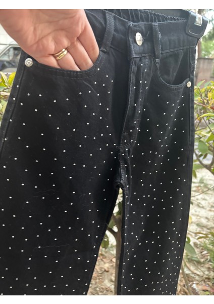 Dmb Kız Çocuk Taşlı Siyah Kot Pantalon indirimleri