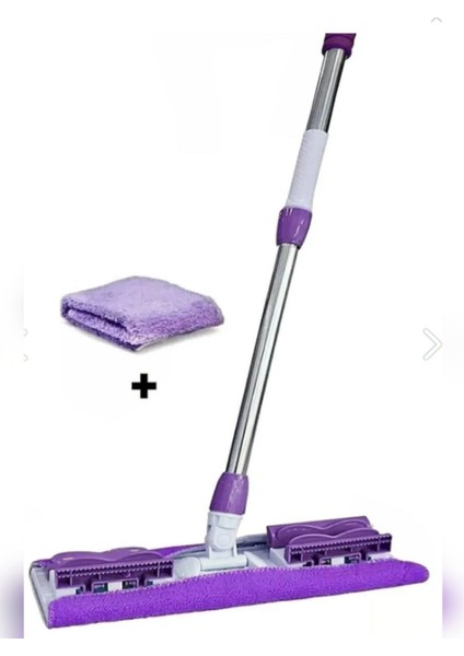 Mandallı Mikrofiber Sihirli Mop ve Yedek Temizlik Mendili Seti