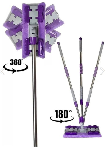 Mandallı Mikrofiber Sihirli Mop ve Yedek Temizlik Mendili Seti fiyatları